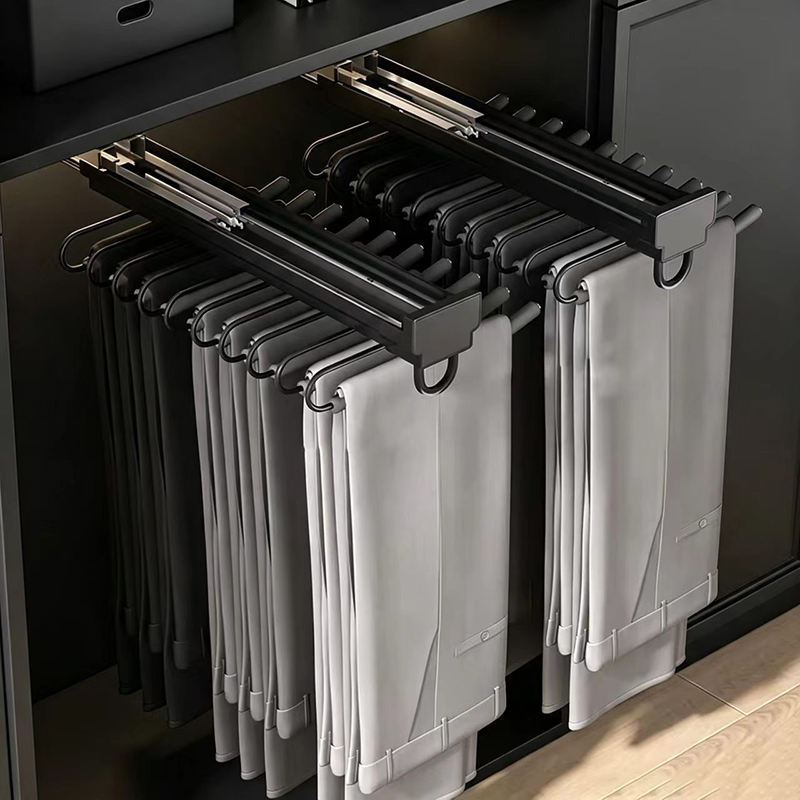 pull-out-pants-rack pull out pants rack
