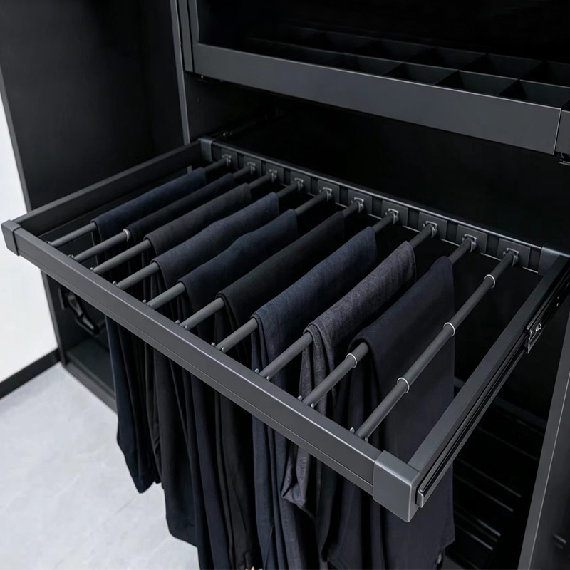 pull-out-pants-rack pull out pants rack
